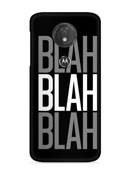 Blah Blah Blah Wallpaper Snap Case for Motorola Moto G7 Power Zapvi