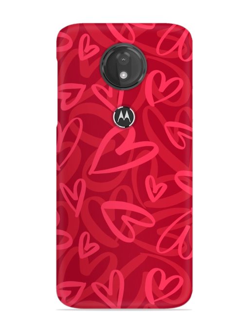 Seamless Romantic Pattern Snap Case for Motorola Moto G7 Power Zapvi