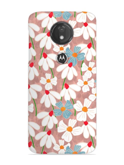 Abstract Petal Flowers Snap Case for Motorola Moto G7 Power Zapvi