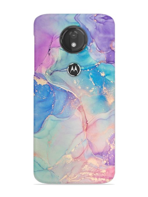 Alcohol Ink Colors Snap Case for Motorola Moto G7 Power Zapvi