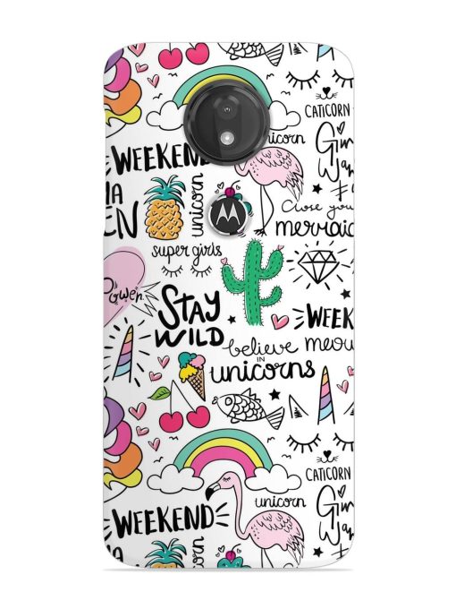 Unicorn Ice Cream Snap Case for Motorola Moto G7 Power