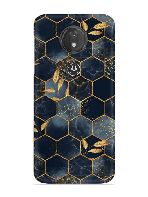 Marble Hexagon Seamless Snap Case for Motorola Moto G7 Power Zapvi