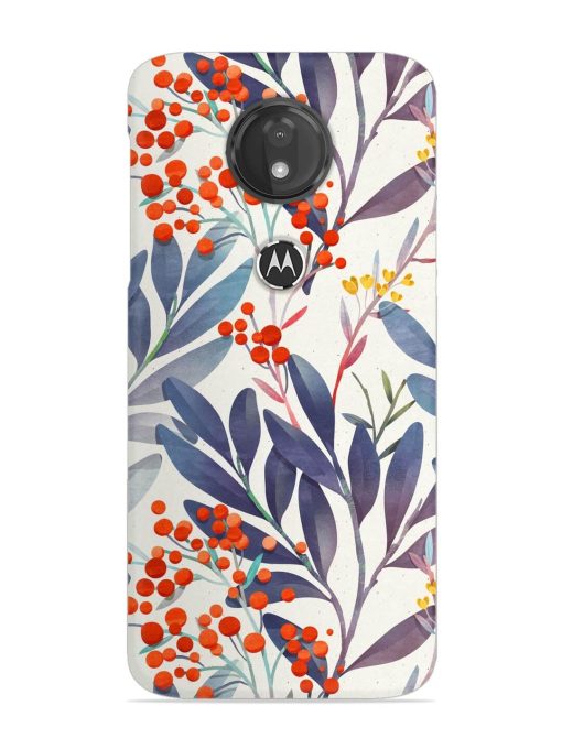 Seamless Floral Pattern Snap Case for Motorola Moto G7 Power Zapvi