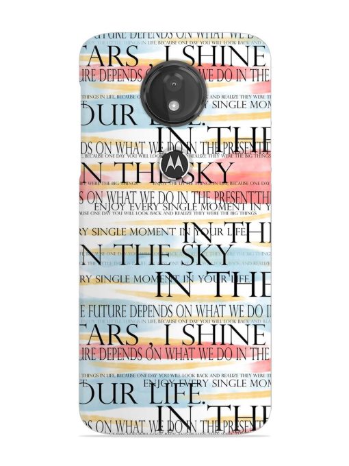 Seamless Slogans Pattern Snap Case for Motorola Moto G7 Power Zapvi