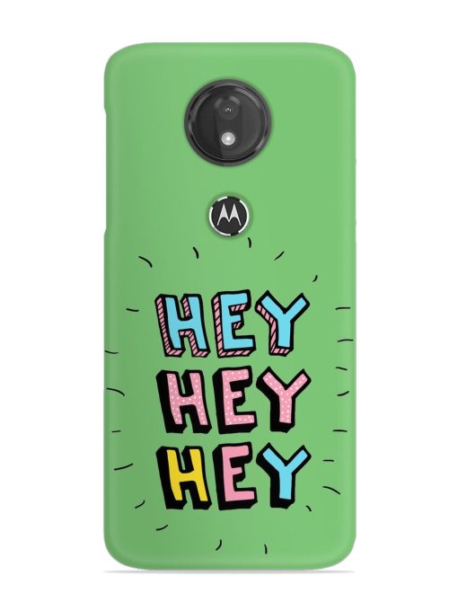 Hey Vector Cartoon Snap Case for Motorola Moto G7 Power Zapvi