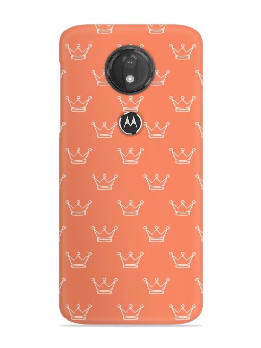 Hand Drawn Crown Snap Case for Motorola Moto G7 Power Zapvi