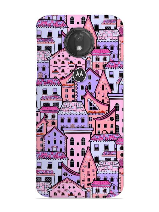 Seamless Pattern Houses Snap Case for Motorola Moto G7 Power Zapvi