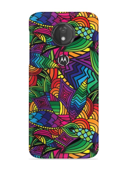 Abstract Multicolor Seamless Snap Case for Motorola Moto G7 Power Zapvi