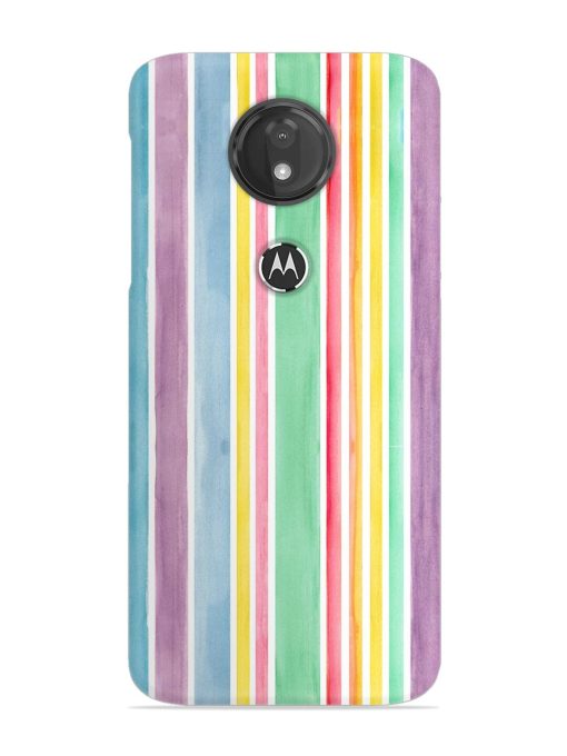 Hand Drawn Watercolor Snap Case for Motorola Moto G7 Power Zapvi