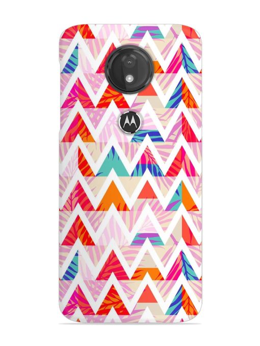 Abstract Triangle Background Snap Case for Motorola Moto G7 Power