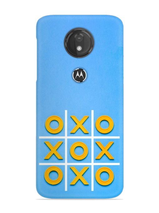 Yellow Plastic Crosses Snap Case for Motorola Moto G7 Power Zapvi