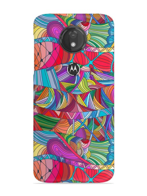 Seamless Patterns Hand Drawn Snap Case for Motorola Moto G7 Power Zapvi