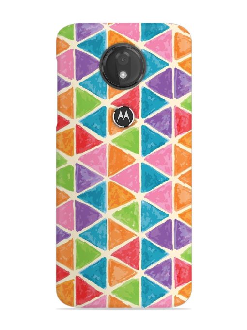 Seamless Colorful Isometric Snap Case for Motorola Moto G7 Power Zapvi