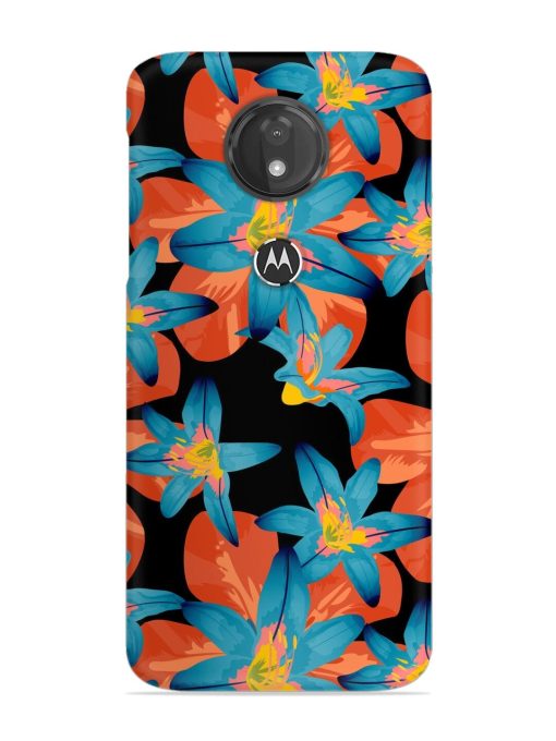 Philippine Flowers Seamless Snap Case for Motorola Moto G7 Power