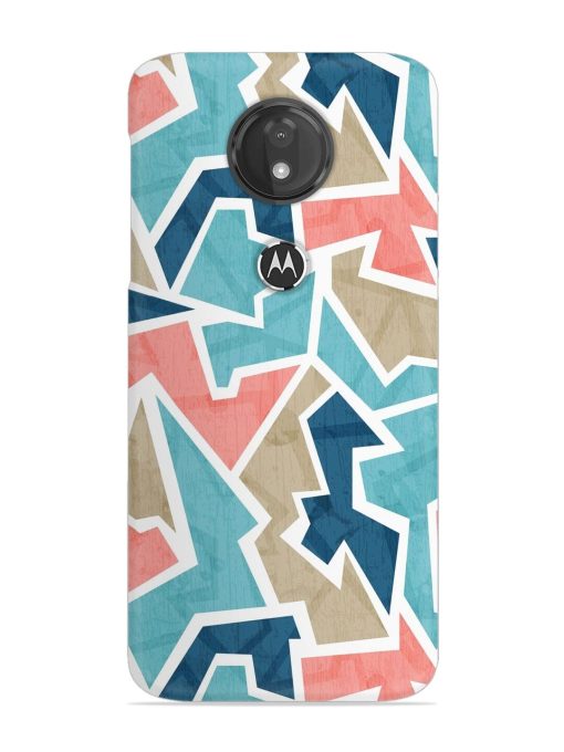 Vintage Geometric Triangle Snap Case for Motorola Moto G7 Power