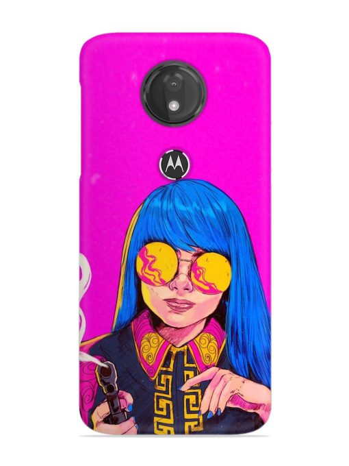 Aesthetic Anime Girl Snap Case for Motorola Moto G7 Power