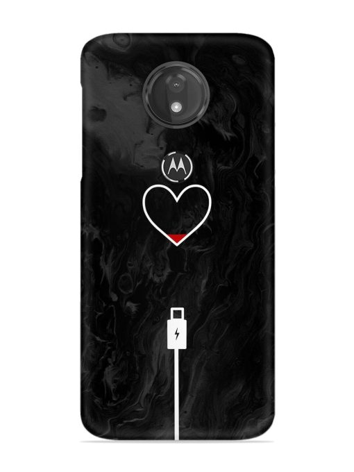 Heart Charging Vector Snap Case for Motorola Moto G7 Power Zapvi