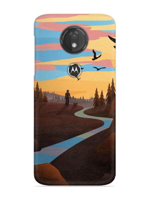 Natural Landscape Art Snap Case for Motorola Moto G7 Power