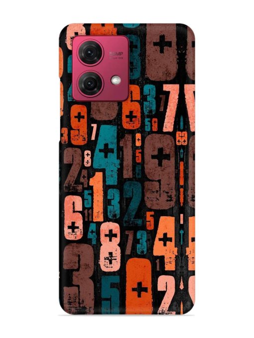 0 To 9 Art Snap Case for Motorola Moto G84 (5G) Zapvi