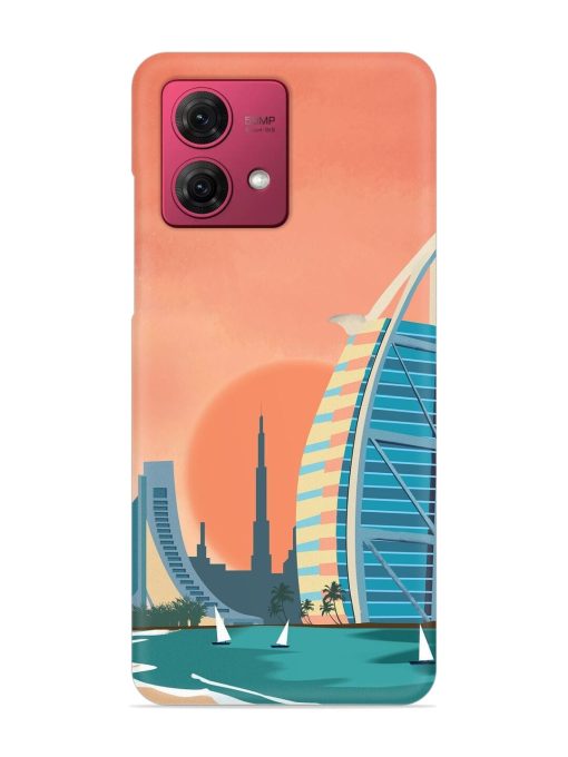 Dubai Architectural Scenery Snap Case for Motorola Moto G84 (5G)