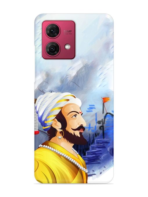 Shivaji Maharaj Color Paint Art Snap Case for Motorola Moto G84 (5G) Zapvi