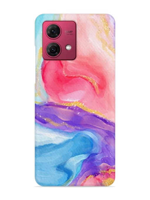 Watercolor Gradient Snap Case for Motorola Moto G84 (5G) Zapvi