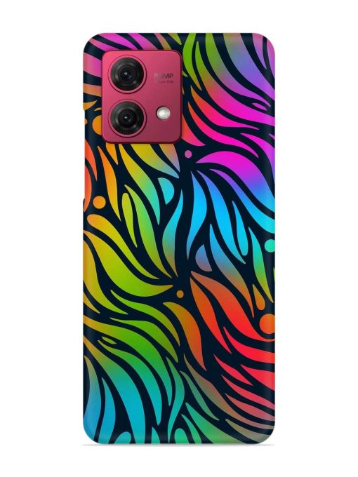 Abstract Leaf Design Snap Case for Motorola Moto G84 (5G) Zapvi