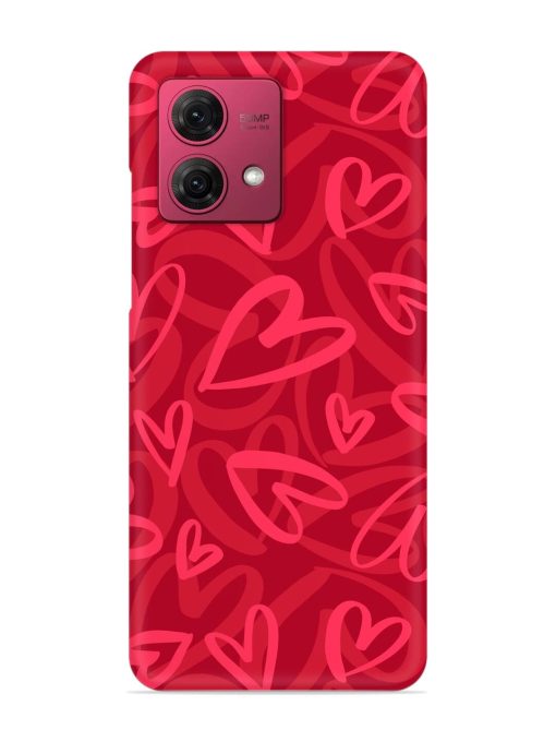 Seamless Romantic Pattern Snap Case for Motorola Moto G84 (5G) Zapvi