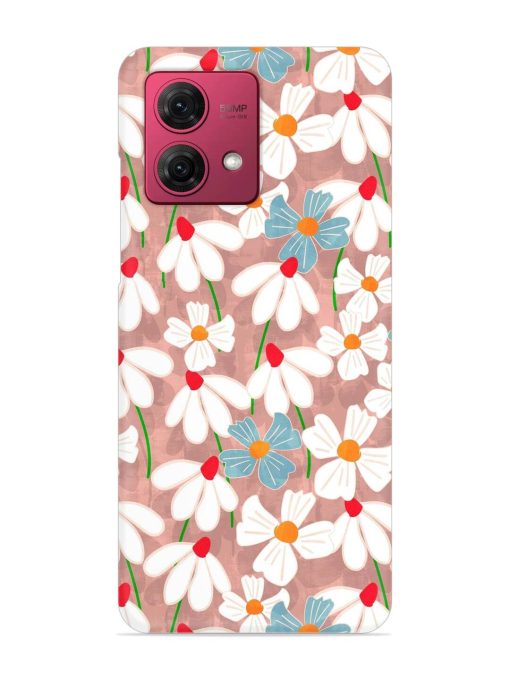 Abstract Petal Flowers Snap Case for Motorola Moto G84 (5G) Zapvi