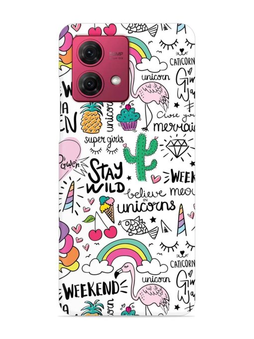 Unicorn Ice Cream Snap Case for Motorola Moto G84 (5G)