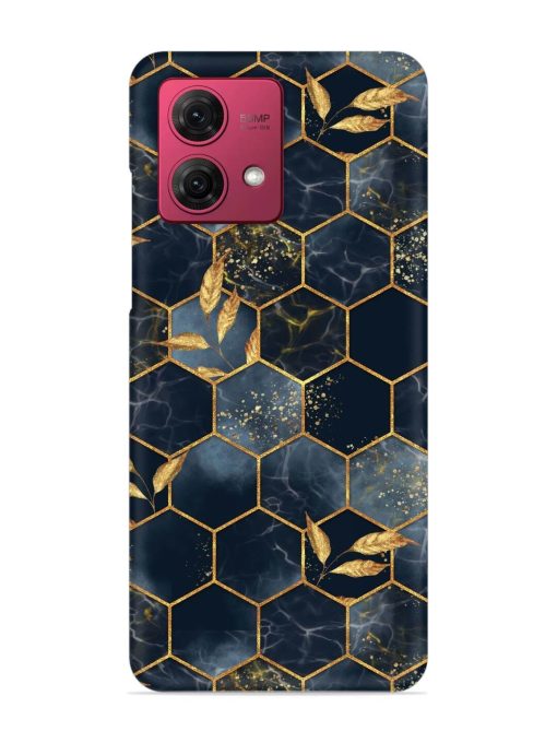 Marble Hexagon Seamless Snap Case for Motorola Moto G84 (5G)