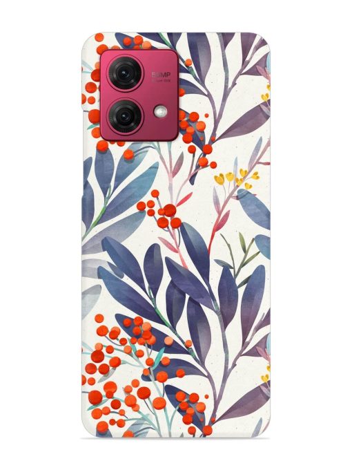 Seamless Floral Pattern Snap Case for Motorola Moto G84 (5G) Zapvi