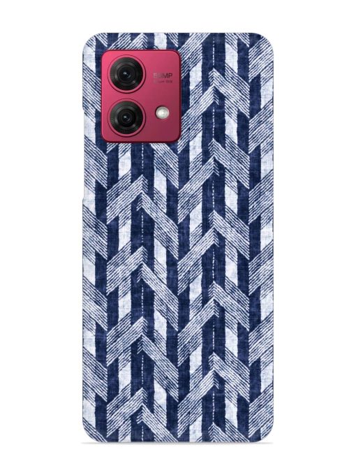 Abstract Herringbone Motif Snap Case for Motorola Moto G84 (5G) Zapvi