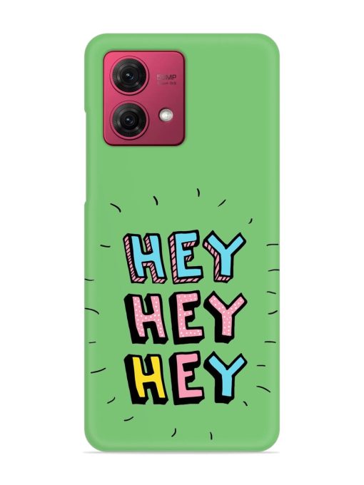 Hey Vector Cartoon Snap Case for Motorola Moto G84 (5G) Zapvi