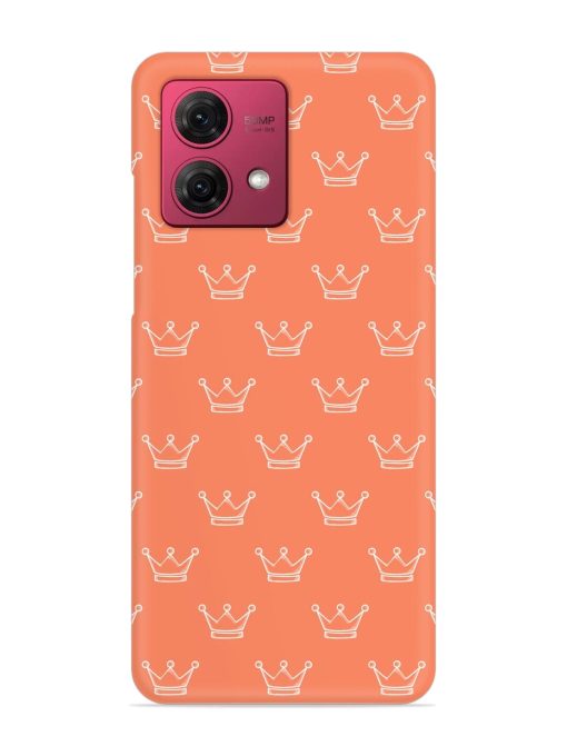 Hand Drawn Crown Snap Case for Motorola Moto G84 (5G) Zapvi