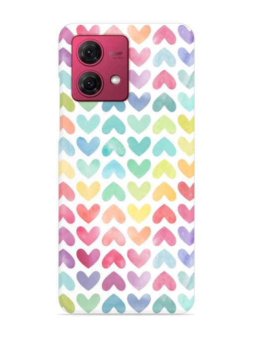 Seamless Colorful Watercolor Snap Case for Motorola Moto G84 (5G) Zapvi