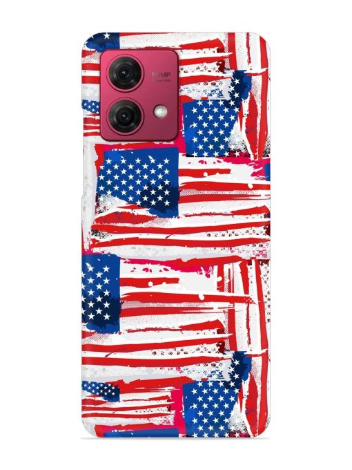 Usa Flag Seamless Snap Case for Motorola Moto G84 (5G)