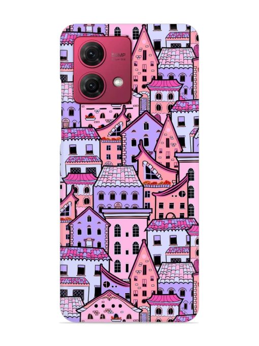 Seamless Pattern Houses Snap Case for Motorola Moto G84 (5G)