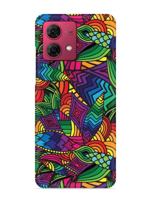 Abstract Multicolor Seamless Snap Case for Motorola Moto G84 (5G) Zapvi