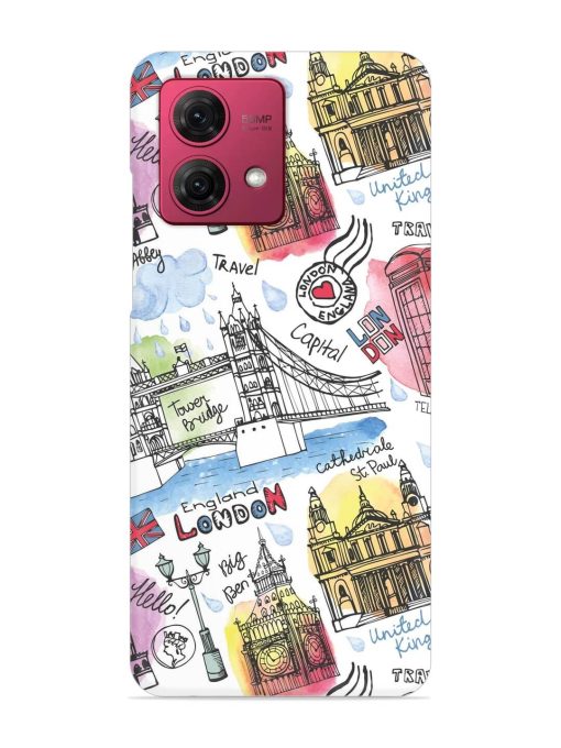 Vector London Landmark Snap Case for Motorola Moto G84 (5G) Zapvi