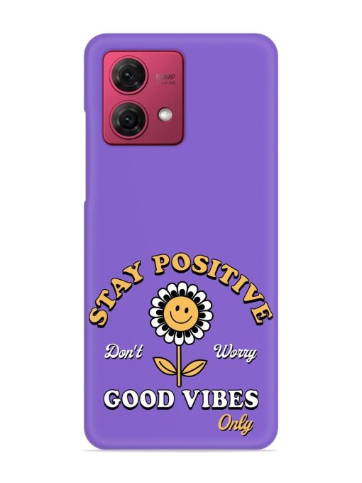 Retro Positive Flower Snap Case for Motorola Moto G84 (5G) Zapvi