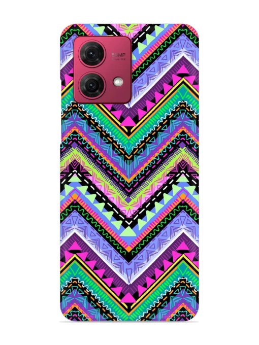 Tribal Aztec Print Snap Case for Motorola Moto G84 (5G) Zapvi