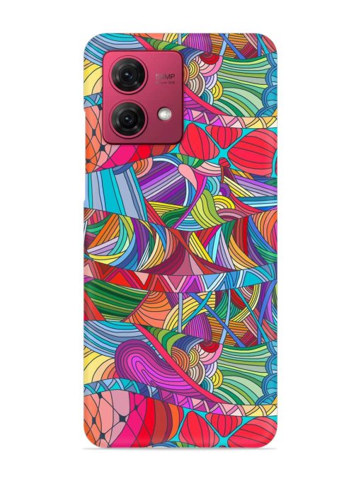 Seamless Patterns Hand Drawn Snap Case for Motorola Moto G84 (5G) Zapvi