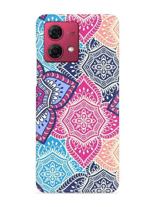 Ethnic Floral Seamless Snap Case for Motorola Moto G84 (5G) Zapvi