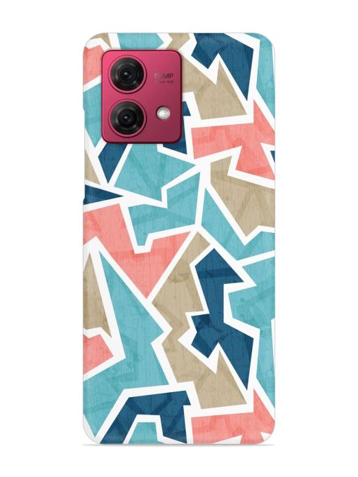 Vintage Geometric Triangle Snap Case for Motorola Moto G84 (5G)