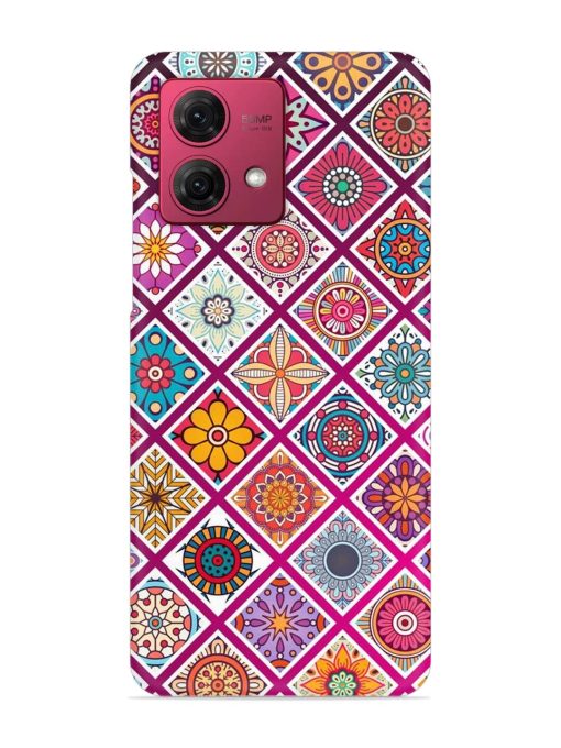 Seamless Tile Pattern Snap Case for Motorola Moto G84 (5G) Zapvi