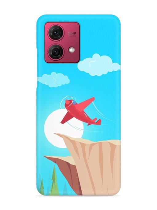 Small Planes In Flight Snap Case for Motorola Moto G84 (5G) Zapvi