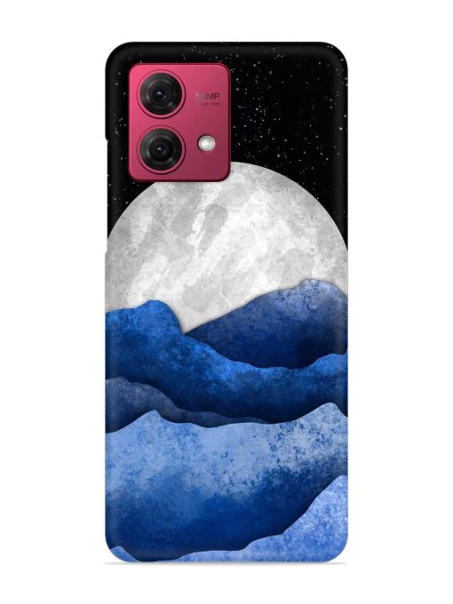 Full Moon Mountain Vector Snap Case for Motorola Moto G84 (5G) Zapvi