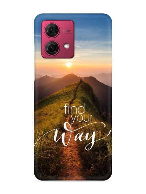 Find Your Way Snap Case for Motorola Moto G84 (5G) Zapvi