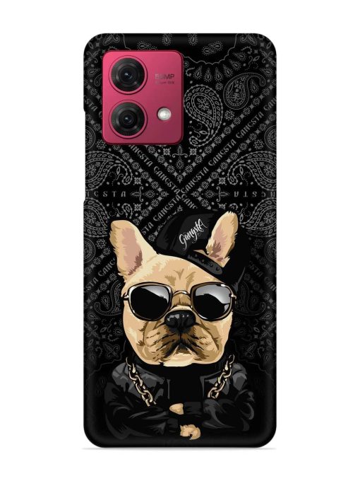 Gangsta Cool Sunglasses Dog Snap Case for Motorola Moto G84 (5G) Zapvi